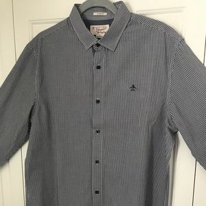 Original Penguin Men’s Dress Shirt Nay -size L